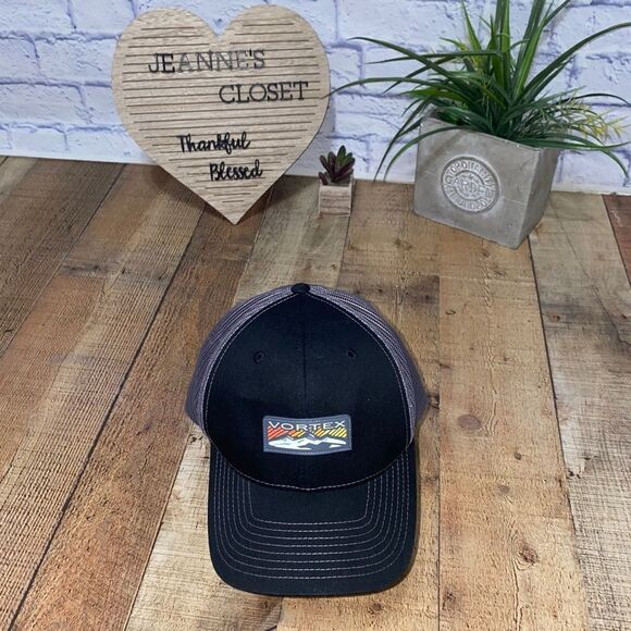 Vortex Gray Black Snapback Adjustable Hat - Picture 5 of 9